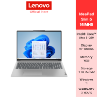 ราคา Lenovo IdeaPad Slim 5 16IMH9 83DC004BTA NOTEBOOK INTEL ULTRA 7 155H RAM 16GB SSD M 2 1TB 16INCH WUXGA INTEL ARC (21930556151)