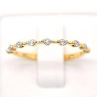 ราคา Happy Jewelry แหวนเพชรของแท้ แหวนเพชร 9 เม็ด ทองแท้ 9k 37 5 ME760 (21829201071)