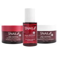 ราคา SNAIL8 TRIO SET SNAIL8 Age Defense Advanced Serum 30ml SNAIL8 Age Defense Skin Repair Day Cream 60g และ SNAIL8 Age Defense ultimate Night Repair cream 60g (21349270832)