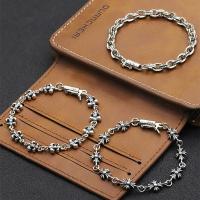 ราคา Chrome Hearts สร้อยข้อมือเงินแท้แบบพังค์มีเอกลักษณ์เฉพาะตัวสร้อยข้อมือสร้อยข้อมือสมอเรือตัวอักษรสร้อยข้อมือแบบถักเรียบง่ายกำไลข้อมือสร้อยข้อมือเงินแท้925 (21597417714)