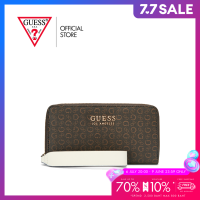 ราคา GUESS กระเป๋า รุ่น G9177499 EASLEY SLG MEDIUM ZIP AROUND สีน้ำตาล (22191012205)