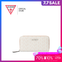 ราคา GUESS กระเป๋า รุ่น M9255599 NIKO SLG MEDIUM ZIP AROUND สีขาว (22190693962)