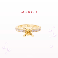 ราคา MARON Happy Sign Ring with Golden Citrine เงินแท้925 พลอยแท้ (21435286155)