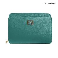 ราคา Louis fontaine กระเป๋าสตางค์พับสั้นซิปรอบ แยกช่องนามบัตร รุ่น Lucky สีเขียว (20444123327)