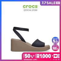 ราคา CROCS รองเท้าส้นสูงผู้หญิง BROOKLYN ANKLE STRAP WEDGE รุ่น 20940607H BLACK (21993961258)