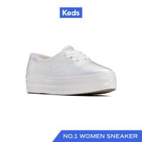 ราคา KEDS รองเท้าผ้าใบ มีส้น รุ่น POINT PEARLIZED TEXTILE สีเงิน WF67726 (21563773578)