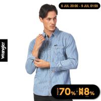 ราคา WRANGLER เสื้อเชิ้ตแขนยาวผู้ชาย คอลเลคชั่น Legend Of Wrangler Slim รุ่น WR S124MSHLN15 (21243682952)