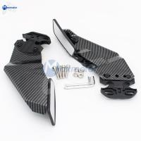 ราคา สำหรับ HONDA CBR1000RR CBR 1000RR 2004 2023อุปกรณ์แต่งมอเตอร์ไซค์รูปแบบคาร์บอนปีกลมปรับได้พร้อมกระจกมองหลัง (21057731016)