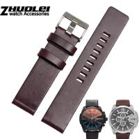 ราคา สายหนังวัวสำหรับสายนาฬิกา DIESEL Fit DZ7312 (21216165882)