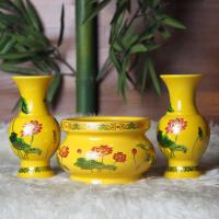 ราคา เซ็ทกระถางธูป และแจกัน กระธางธูป 6 นิ้ว แจกัน 6 นิ้ว งานกระเบื้องเกรด A สวยมาก (20268211037)