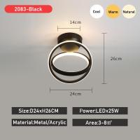 ราคา โคมไฟเพดานทันสมัยสำหรับห้องครัวห้องนั่งเล่นทองสีดำ Led ไฟติดเพดานสำหรับทางเดินห้องนอนสีขาวโคมไฟระเบียงโคมไฟ (8065555321)