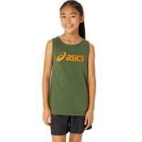 ราคา ASICS TANK TOP KIDS TRAINING เสื้อ เด็ก เสื้อ เสื้อกล้าม ของแท้ SERPENTINE GREEN BRIGHT ORANGE (21021505374)