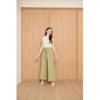 ราคา SHUUXME Ribbon pant กางเกงขายาวเอวสูงพร้อมเข็มขัดโบว์ (22128710134)