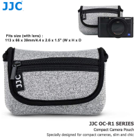 ราคา JJC กระเป๋ากล้อง นีโอพรีน กระเป๋ากล้องคอมแพคสำหรับ Sony ZV1 RX100VII RX100VI Ricoh GRIIIX GR3 Olympus TG5 TG4 TG3 Fuji XF10 Panasonic TS30 Canon G7XMIII SX720 G7XMII กล้อง (21481150910)
