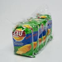 ราคา พร้อมส่ง เลย์ร็อค มันฝรั่งแท้ทอดกรอบ รสกะเพรากรอบ 50 กรัม x 6 ซองLays Rock Sweet Basil 50 g x 6 Bags (17858230841)
