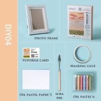 ราคา Shadow rich Super soft heavy color oil painting stick set 6 colors with photo frame scraper oil painting stick special paper masking glue DIY belt tutorial (21030868981)