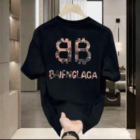 ราคา ใหม่ Balenciaga เสื ้ อยืดแขนสั ้ นคอกลมหลวมพอดีคลาสสิกอเนกประสงค ์ (22028814865)
