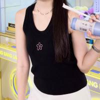 ราคา Saturday Mania Not So Basic Tank Top เสื้อกล้ามผ้าร่องยืดปักลายดอกไม้ (21370293581)