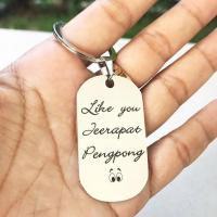 ราคา พวงกุญแจจี้ สแตนเลส สลักชื่อ dog tag Keyring ของที่ระลึกแฟชั่นของขวัญ สลักชื่อตามสั่ง ชื่อกลุ่ม ชื่อแก๊งค์ (15595087418)