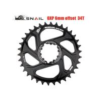 ราคา SNAIL ใบจานหน้าเดี่ยว ใบจานเดี่ยว SRAM GXP BB30 3mm 6mm offset 34T 36T 38T 40T Tooth Plate Narrow Wide Chainwheel ฺBlack (10524708800)