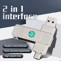 ราคา HP 2TB Mini Type C แฟลชไดรฟ์ USB USB3 0พิเศษหน่วยความจำ512GB 1TB U Disk Pendrive USB สติ๊ก (21992739152)