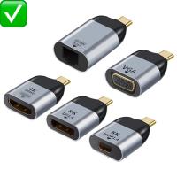 ราคา หัวแปลง USB C TO HDMI DP MINI DP VGA อะแดปเตอร์ USB ประเภท C HDMI 4KConverter สำหรับ Samsung Huawei P30 (15059407728)