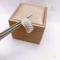 ราคา แหวนเพชรเรียงแถวตาม้าประดับเพชรบนล่าง ขนาดฟรีไซต์ (21947715745)