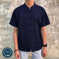 ราคา เสื้อหม้อห้อมแขนสั้น คอจีน (16130147793)