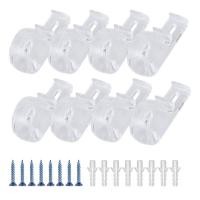 ราคา 8Pcs Curtain Clear P Clips HookRoller Blind Clips Child Safety Chain Cord P Clip Hooks for Vertical Roman Roller Blinds (12047645511)