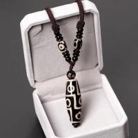 ราคา สร้อยคอถักจี้หินมโนราแบบธิเบตสร้อยคอลูกปัดทิเบตธรรมชาติสามตาเก้าตา (19948048526)