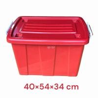 ราคา กล่องล้อ กล่องพลาสติกมีล้อ ความจุ 60 ลิตร กล่องพลาสติก ลังพลาสติก กล่องเก็บของ ขนาด กว้าง 40cm x ยาว 54 cm x สูง 34cm (21373036462)