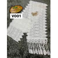 ราคา ผ้าสไบลูกไม้พร้อมเข็มกัดสวยๆๆ พาดลำตัว คลุมไหล่ สไบขาว สไบสีดำ ความยาว2เมตร จ้า (21887191008)