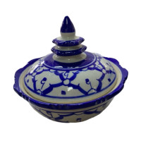 ราคา ถ้วย ถ้วยเซรามิก ถ้วยฝาปิดจุกฉัตรลายไทยสับปะรด ถ้วยลายคราม ถ้วยแบ่ง ถ้วยอาหารไทย วาดมืองานลำปาง เข้าไมโครเวฟได้ (21402002102)