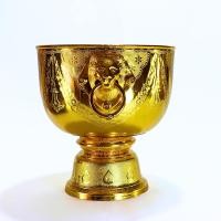 ราคา ขันหัวสิงห์ พานหัวสิงห์ พานน้ำมนต์ ขันน้ำมนต์ พานทอง ขันทอง ลายไทย (22171227042)