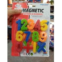 ราคา ToyNamus ตัวอักษรแม่เหล็กMAGNETIC Letters ABC แม่เหล็ก ABC แม่เหล็กตัวเลข 123 (21348900077)
