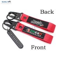 ราคา 3D ผู้ถือ Key Chain Collection พวงกุญแจสำหรับ Monster Ducati Panigale 748 749 999 1098 1199 1299 1198 848 R S Universal รถจักรยานยนต์ Badge พวงกุญแจ (9782169726)