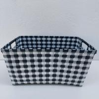 ราคา ตระกร้าสาน เส้นพลาสติกสาน ตระกร้าสานพลาสติก ตระกร้าจ่ายตลาด ตะกร้าใส่ผ้า ตระกร้าใส่ของ ตะกร้าสาน หูเจาะ (12293463041)