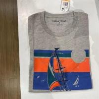 ราคา จุดผ้าฝ้าย 100 NAUTICA Nautica ใหม่ผู้ชายฤดูร้อนสบาย ๆ คอกลมแขนสั้นเสื้อยืด (18442303510)