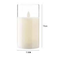 ราคา Nuxer เทียนอิเล็กทรอนิกส์ เทียนปลอม LED เทียนแก้ว เชิงเทียนใส่ถ่าน 3Aจำนวน 3 ก้อน ตกแต่ง (21955514190)