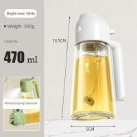 ราคา 470ML Oil Spray Pot Kitchen Household Glass Spray Oil Spray Pot Leakproof Oil Can Spray Bottle (21835747341)