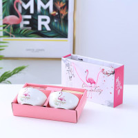 ราคา ชุดถ้วยเซรามิค 2ใบ พร้อมตะเกียบ 2คู่ พร้อมพิมพ์สี ชามเซรามิค ขนาด4 5นิ้ว ชุดของขวัญ พร้อมกล่องลายสวยๆมีเชือกหิ้ว (21474785832)