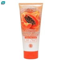 ราคา Watsons วัตสัน พาพาย่า กลูต้าไธโอน แอนด์ วิตามินซี อินเทนซ์ไวท์เทนนิ่งครีม บอดี้สครับ 200กรัม (21485405304)