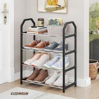 ราคา Ci2DMRbW พร้อมส่ง ชั้นวางรองเท้า ชั้นวางรองเท้าสแตนเลส 4 ชั้น ตู้รองเท้าสแตนเลส ประกอบง่าย ประหยัดพื้นที่ มี 3 สีให้เลือก (21611454611)