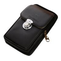 ราคา กระเป๋าคาดเอวโทรศัพท์มือถือสองชั้นลำลองอเนกประสงค์ย้อนยุคของผู้ชาย (20517888734)