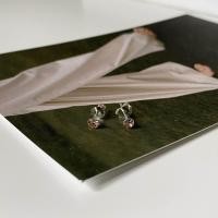 ราคา annita silver Champagne diamond stud ต่างหูเงินแท้925สีแชมเปญ ขนาด3 mm (22216169516)
