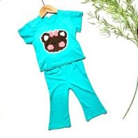 ราคา ชุดเซทขาม้า ชุดเด็กผ้าเรย่อน เสือแขนสั้นกับกางเกงขาม้า 14สี (20935027099)