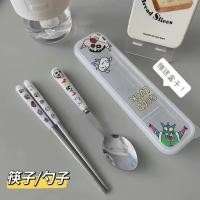 ราคา ชุดช้อนส้อม ตะเกียบ สเตนเลส ลายการ์ตูนชินจังน่ารัก แบบพกพา สามชิ้น Hippobaby20 (21669001951)