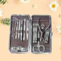 ราคา ชุดกรรไกรตัดเล็บ สเตนเลส 12ชิ้น อย่างดี ตัดเล็บ ตัดหนังดูแลเล็บมือและเล็บเท้า (21897229058)