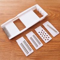 ราคา ที่ขูดผักผลไม้ 5in1 เครื่องหั่นมันฝรั่งเครื่องหั่นผัก ที่สไลด์ผัก ทำความสะอาดง่าย B56 (21351397008)