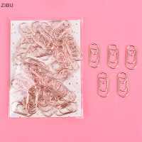 ราคา ZIBU 50ชิ้น ถุงคลิปสีทองคำสีกุหลาบรูปหัวใจขนาดเล็กสีทองที่คั่นหนังสือโลหะคลิปหนีบกระดาษ (20334025307)